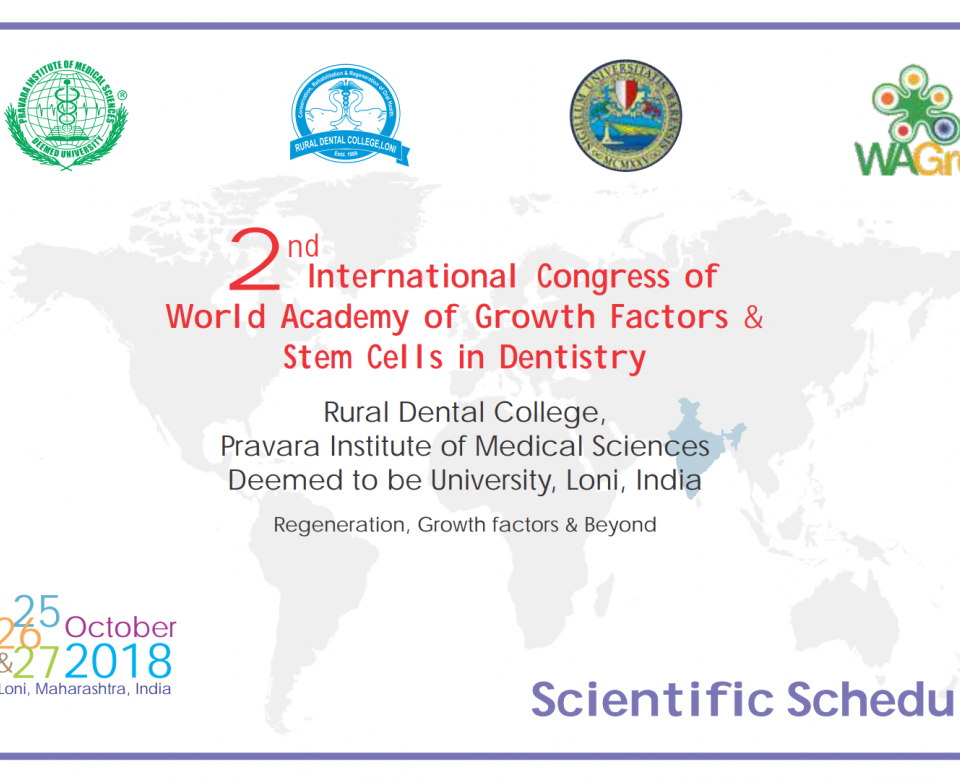 2nd International Congress of World Academy of Growth Factors & Stem Cells in Dentistry