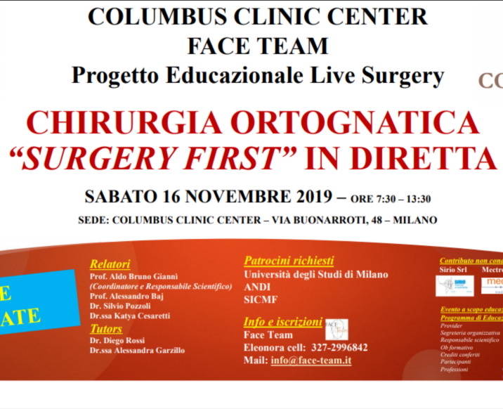 Chirurgia ortognatica "Surgery First" in diretta